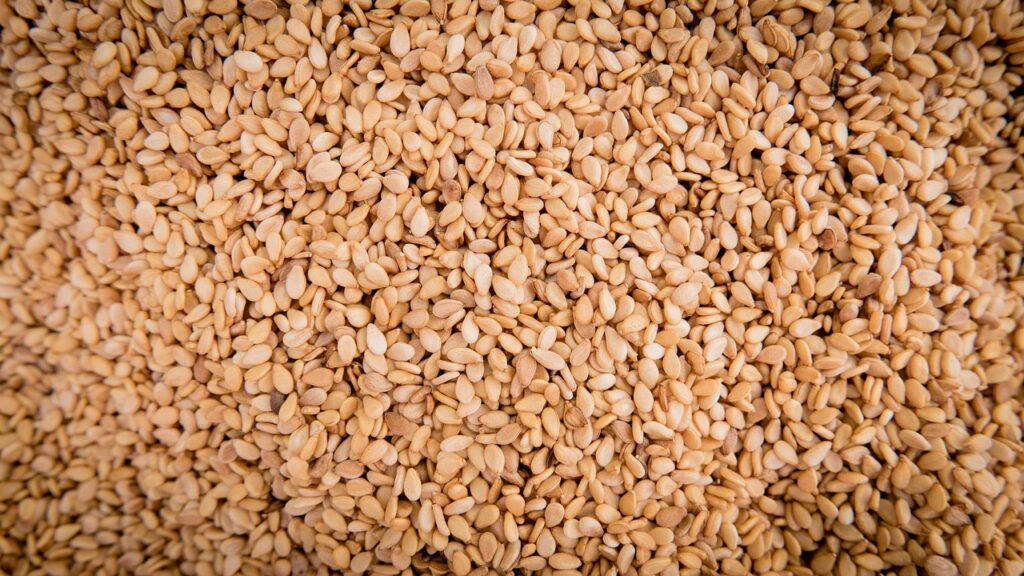 premium organic sesame, seeds